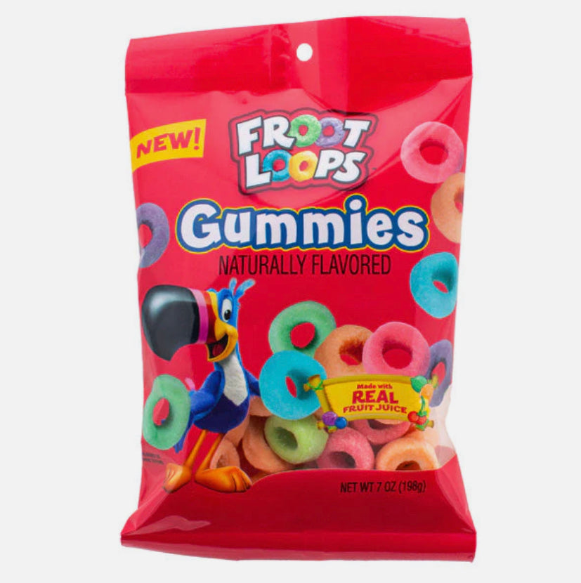 Froot Loops Gummies Peg Bag