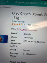 Load image into Gallery viewer, Choco Brownie Oreos (14 cookies)
