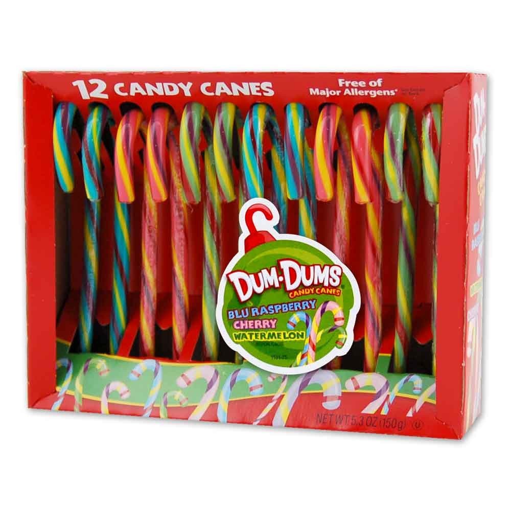 Dum-Dums CHERRY Candy Cane (INDIVIDUAL)